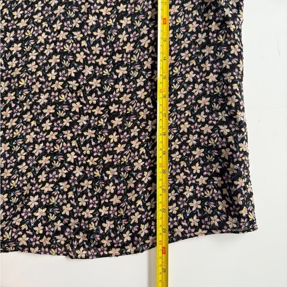 Rebecca Taylor Floral Silk Short Sleeve Louisa Ruffle Top Sz 8 Career  Romantic - Picture 6 of 13